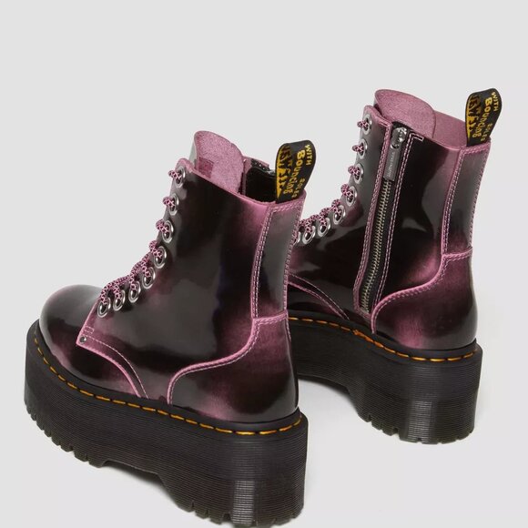 JADON MAX Distressed Leather Platform Boot Fondant Pink Women's Size 5 US NEW - Picture 15 of 16